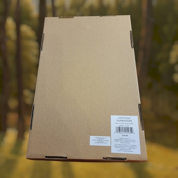 New Rustic Distressed Wood Chippy Farmhouse Cottage Chic Frame Flower Knob 4 x 6 - Picture 4 of 4